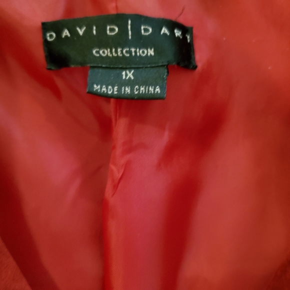 David Dart Vintage Reddish/Orange Suede Jacket - Picture 3 of 8